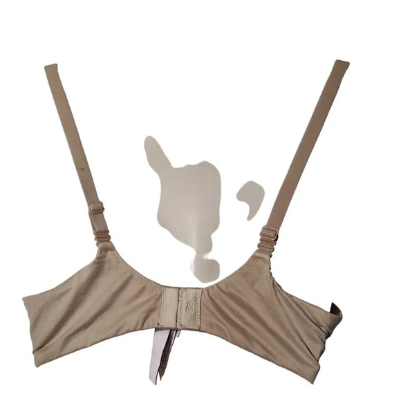 Victorias Secret Body by Victoria Lined Demi Bra Women Size 34D Tan Light Padded - Picture 3 of 9